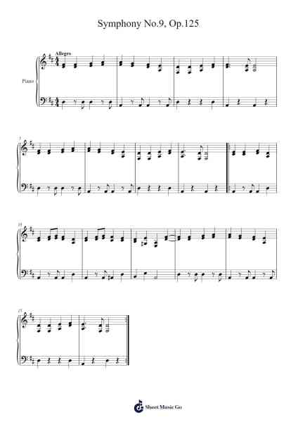Symphony No. 9 in D Minor, Op. 125 Sheet Music by Ludwig van Beethoven-Arr.Stoweberg