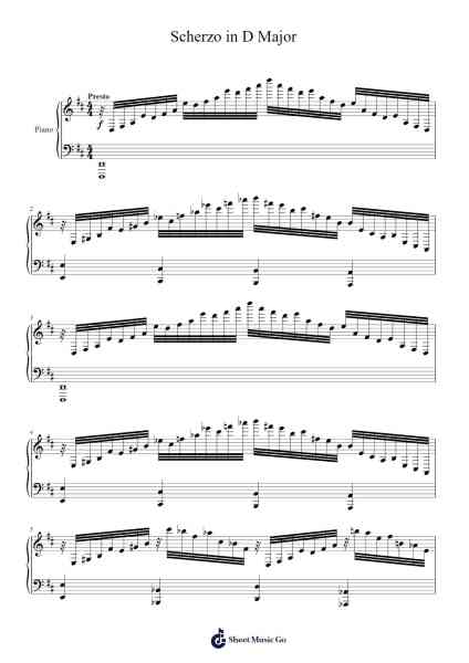 Scherzo in D Major Sheet Music by ViRay-Arr.Herloyd