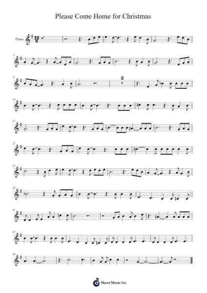 Please Come Home for Christmas 樂譜由 undefined - 編曲 Wesquinn Bunmeg