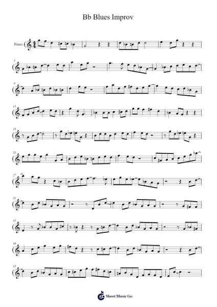 Bb Blues Improv Sheet Music by Madison Kennedy-Arr.Leamorse Tayh