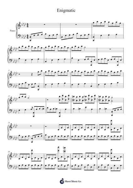 Detroit Become Human - Enigmatic Sheet Music by Misc Computer Games-Arr.Flowerthan