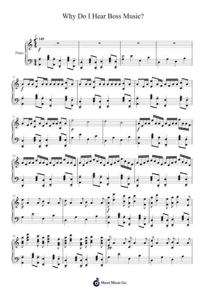 Why Do I Hear Boss Music? Sheet Music by Curtis Kruger-Arr.Jillcooke Murday