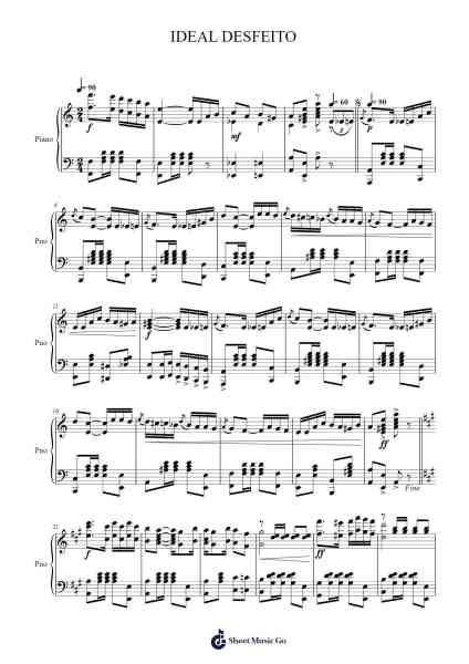 IDEAL DESFEITO (Tango Brasileiro) Sheet Music by Zequinha de Abreu-Arr.Carjudd Woolfdon