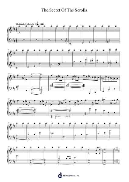 The Secret Of The Scrolls Sheet Music by John Williams-Arr.Prittville Millbrian