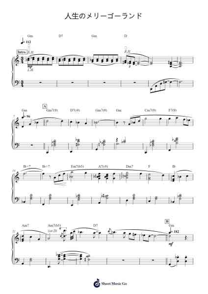 Merry-Go-Round of Life 楽譜 by Joe Hisaishi-Arr.Phillen Gillpont