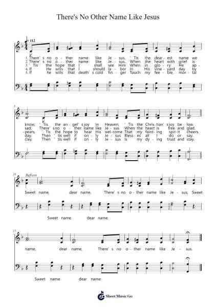 There's No Other Name Like Jesus Sheet Music by Franklin E. Belden-Arr.Deblack Sram
