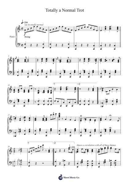 Totally a Normal Trot Sheet Music by TheGamerKlak-Arr.Regwill Nalome