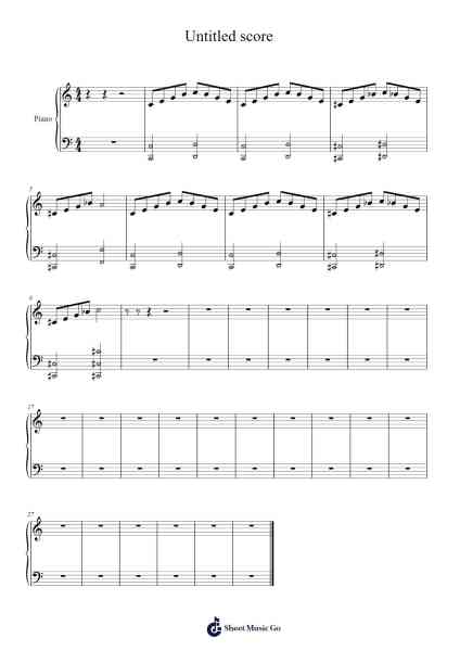 Untitled score Sheet Music by Croftta-Arr.Diaben Shelwilde