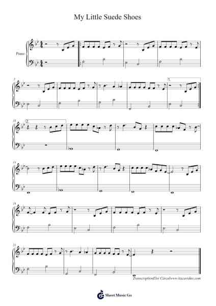 My Little Suede Shoes Sheet Music by Charlie Parker-Arr.Hudcie Rhoclark