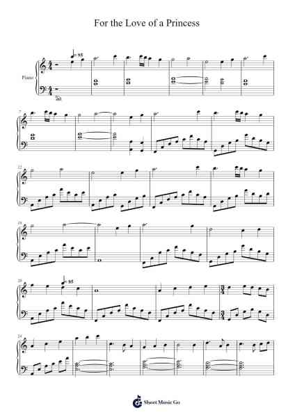 Braveheart - For the Love of a Princess Sheet Music by James Horner-Arr.Woodthorne Rylee