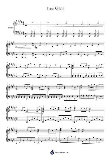 Last Shield Sheet Music by Thodoreco-Arr.Hoywoolf Lindses