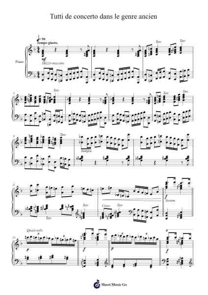 Tutti de concerto dans le genre ancien Sheet Music by C.V.Alkan-Arr.Bosther