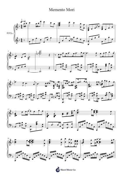 Memento Mori Sheet Music by Airi Kisaragi-Arr.Ruthmie