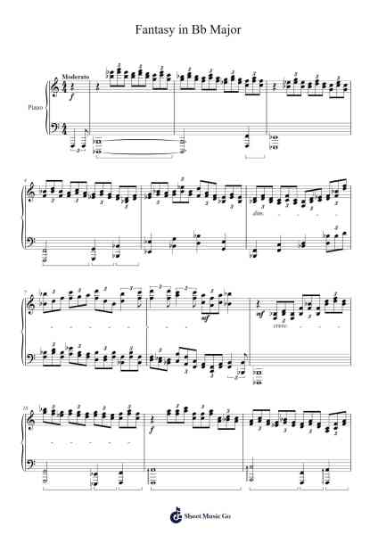 Fantasy in Bb Major Sheet Music by Jorriel Toursnoah-Arr.Stilling