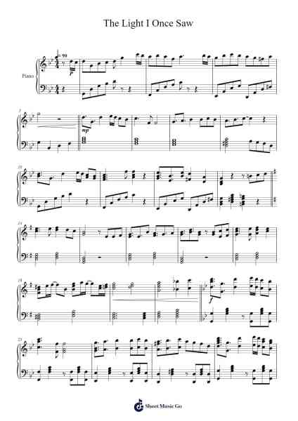 The Light I Once Saw Sheet Music by Dennis Cheung-Arr.Sret