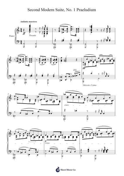 Second Modern Suite, No. 1 Praeludium Sheet Music by Edward MacDowell-Arr.Brosaul