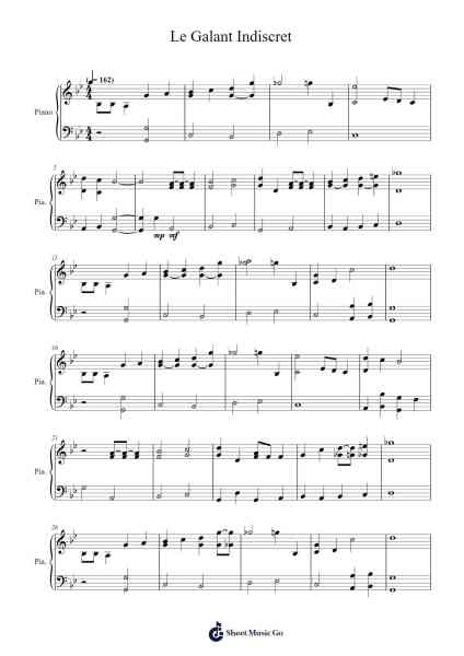 Le Galant Indiscret Sheet Music by Malicorne-Arr.Janron