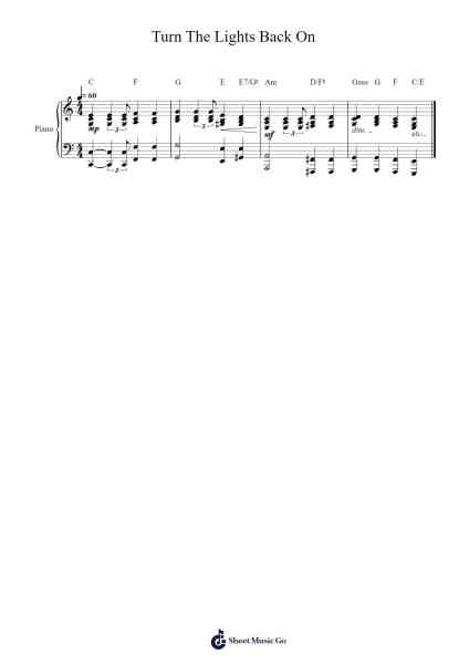 Turn The Lights Back On Sheet Music by Billy Joel-Arr.Whitether