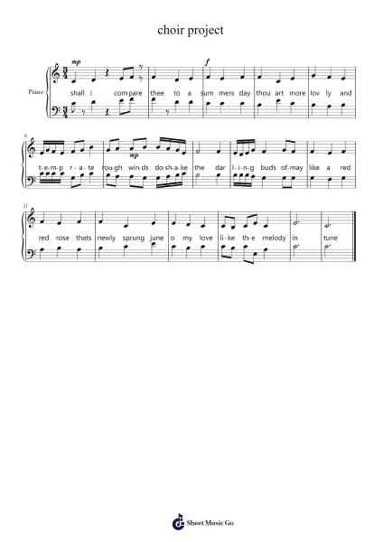 choir project Sheet Music by zoel1798-Arr.Windict