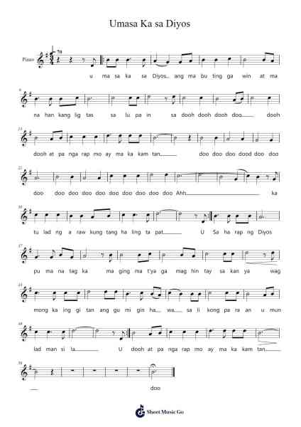Umasa Ka sa Diyos Sheet Music by -Arr.Irbald Jouvier