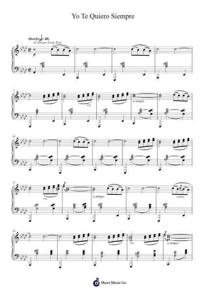 Yo Te Quiero Siempre Sheet Music by Ernesto Lecuona-Arr.Jesine