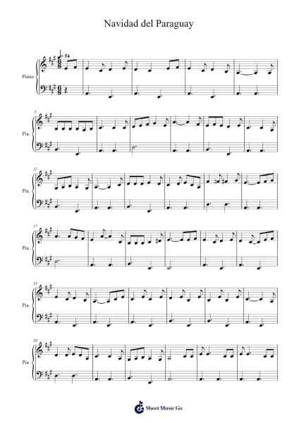 Navidad del Paraguay Sheet Music by Cooholt Hogreen-Arr.Maudtance Waybert