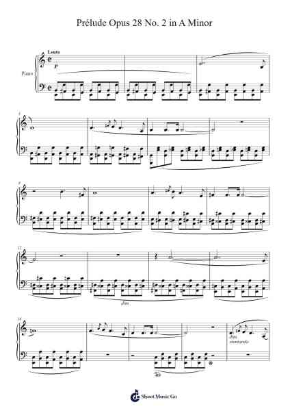 Prélude in A Minor, Op. 28, No. 2 Sheet Music by Frédéric Chopin-Arr.Thornle