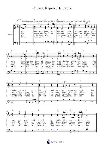 Rejoice, Rejoice, Believers Sheet Music by Laurentius Laurenti-Arr.Osger