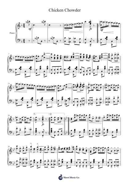 Chicken Chowder Sheet Music by Irene Giblin-Arr.Natmatt