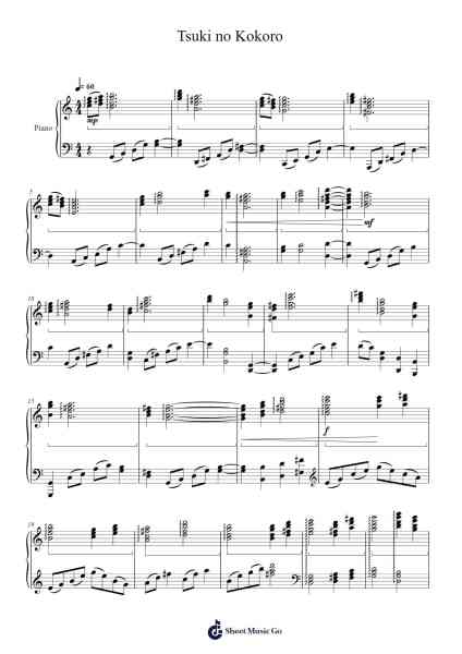 Tsuki no Kokoro Sheet Music by Bairdrias-Arr.Latbel Conler
