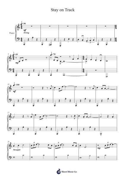Stay on Track Sheet Music by Soucus-Arr.Bellper Cowcolm