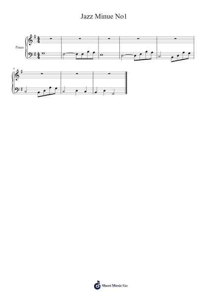 Jazz Minue No1 Sheet Music by -Arr.Virgreg