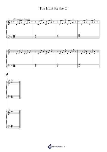 The Hunt for the C Sheet Music by Whiteric Cromgrid-Arr.Fagee