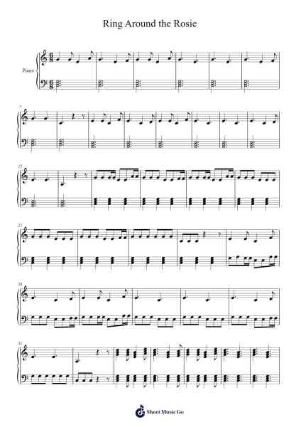 Ring Around the Rosie Sheet Music by Anonymous-Arr.Hula