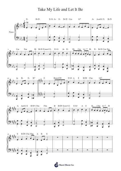 Take My Life and Let It Be Sheet Music by Frances Ridley Havergal-Arr.Babberg Neriam