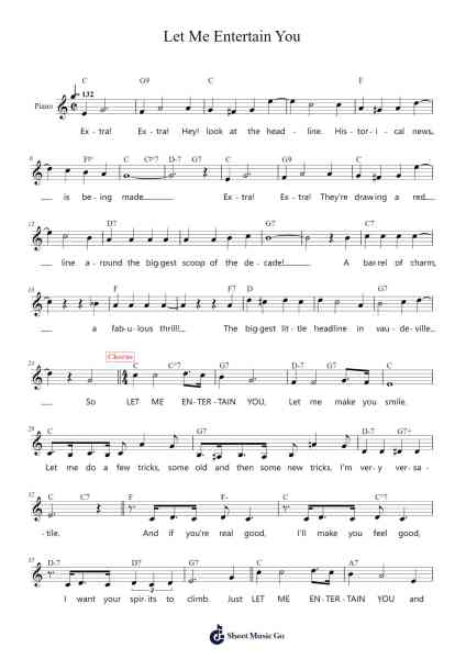 Let Me Entertain You Sheet Music by Stephen Sondheim-Arr.Wheenan