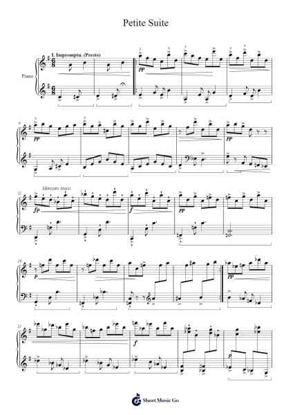 Petite Suite Sheet Music by ekakofi07-Arr.Holmesmax