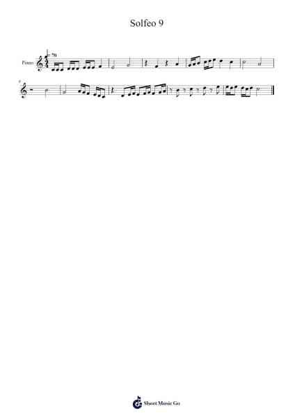 Solfeo 9 Sheet Music by Edgar Ayala-Arr.Wildjack