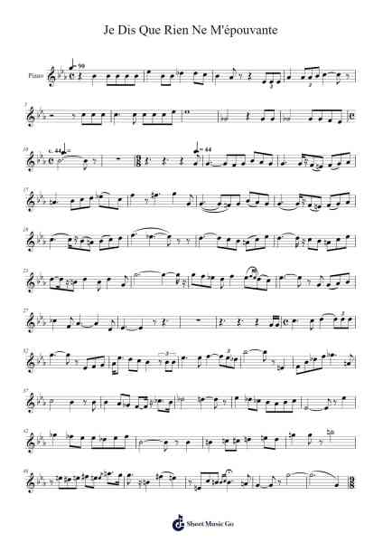 Je Dis Que Rien Ne M'épouvante - Carmen Sheet Music by Georges Bizet-Arr.Blybohm