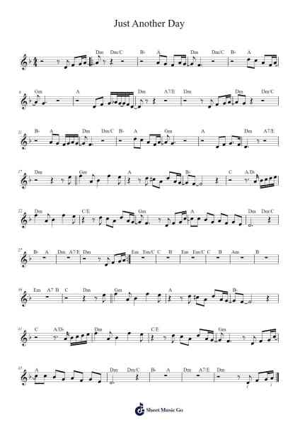 Just Another Day Sheet Music by Branford Marsalis-Arr.Stilris Babty