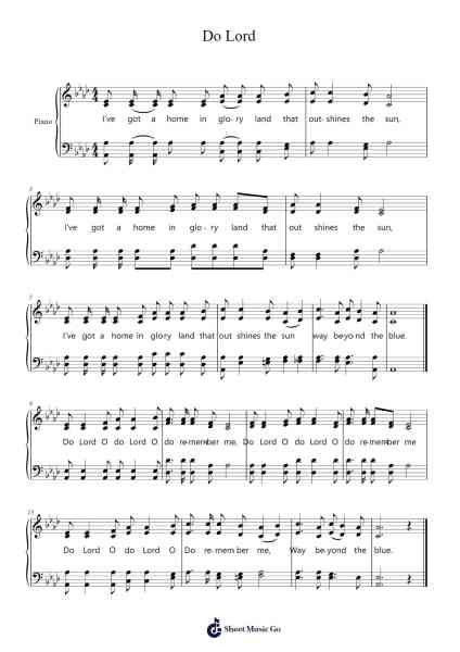 Do Lord Sheet Music by Herbert G Tovey-Arr.Oisenrob Clyger