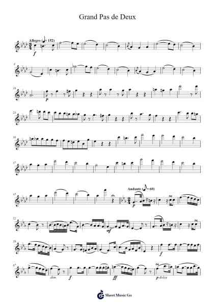 Grand Pas de Deux Sheet Music by Ludwig Minkus-Arr.Narion