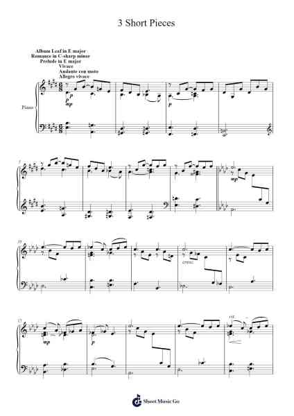 3 Short Pieces Sheet Music by Sunwoo Lim-Arr.Hulking Chilmund