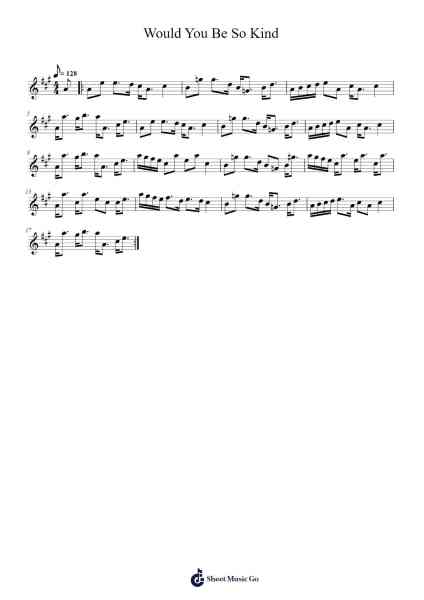 Would You Be So Kind Sheet Music by Andands-Arr.Blithephne