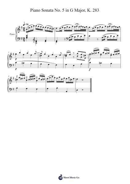 Piano Sonata No. 16 in C Major, K. 283: III. Rondo 樂譜由 Wolfgang Amadeus Mozart - 編曲 Jorthodore Adegee