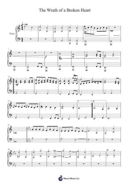The Wrath of a Broken Heart Sheet Music by The Ragnars-Arr.Blanes Poyale