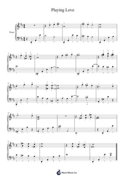 Playing Love Sheet Music by Ennio Morricone-Arr.Ruthmie