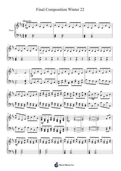 Final Composition Winter 22 Sheet Music by Andrew Salas-Arr.Everkeith Abters