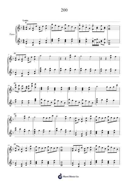200 Sheet Music by david_diep02-Arr.Mickmin