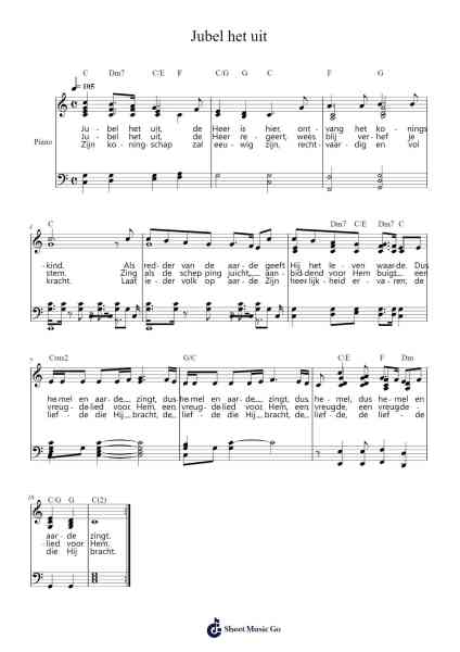 Jubel het uit Sheet Music by -Arr.Ivescan Nelral